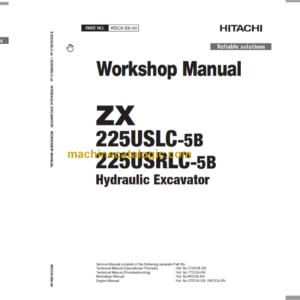 Hitachi ZX225USLC-5B ZX225USRLC-5B Technical and Workshop Manual