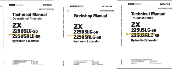 Hitachi ZX225USLC-5B ZX225USRLC-5B Technical and Workshop Manual