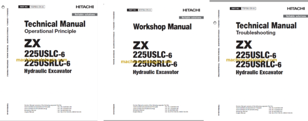 Hitachi ZX225USLC-6 ZX225USRLC-6 Technical and Workshop Manual