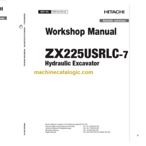 Hitachi ZX225USRLC-7 Technical and Workshop Manual