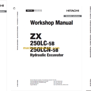 Hitachi ZX250LC-5B ZX250LCN-5B Technical and Workshop Manual