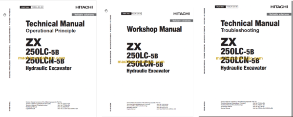 Hitachi ZX250LC-5B ZX250LCN-5B Technical and Workshop Manual