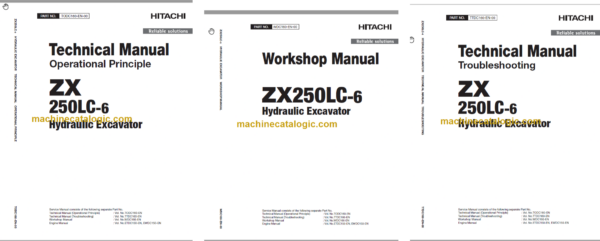 Hitachi ZX250LC-6 ZX250LCN-6 Technical and Workshop Manual