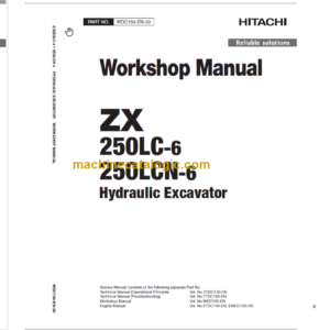 Hitachi ZX250LC-6 Technical and Workshop Manual