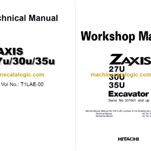 Hitachi ZX27U ZX30U ZX35U Technicial and Workshop Manual