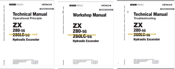 Hitachi ZX280-5G ZX280LC-5G Technical and Workshop Manual