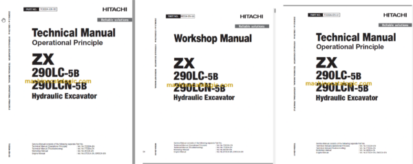 Hitachi ZX290LC-5B ZX290LCN-5B Technical and Workshop Manual