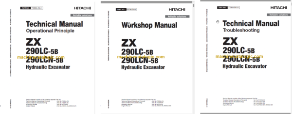 Hitachi ZX290LC-5B ZX290LCN-5B Technical and Workshop Manual