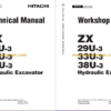 Hitachi ZX29U-3 ZX33U-3 ZX38U-3 Technicial and Workshop Manual