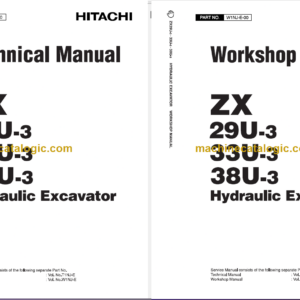 Hitachi ZX29U-3 ZX33U-3 ZX38U-3 Technicial and Workshop Manual