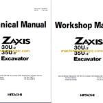 Hitachi ZX30U-2 ZX35U-2 Technicial and Workshop Manual