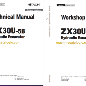 Hitachi ZX30U-5B Technicial and Workshop Manual