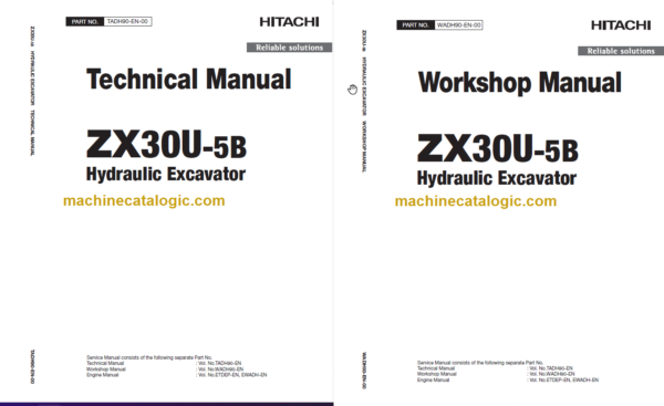 Hitachi ZX30U-5B Technicial and Workshop Manual