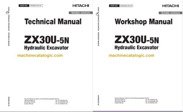 Hitachi ZX30U-5N Technicial and Workshop Manual