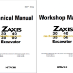 Hitachi ZX30 ZX35 ZX40 ZX50 Technicial and Workshop Manual