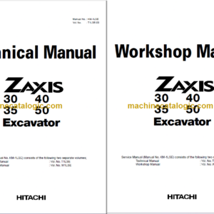 Hitachi ZX30 ZX35 ZX40 ZX50 Technicial and Workshop Manual