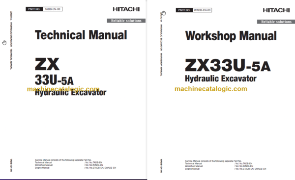 Hitachi ZX33U-5A Technicial and Workshop Manual