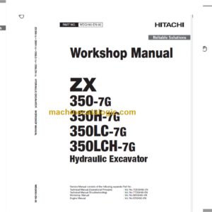 Hitachi ZX350-7G Technical and Workshop Manual