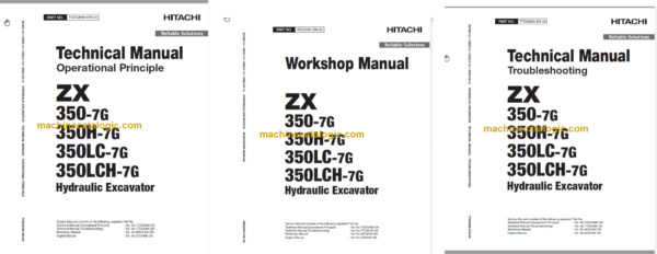 Hitachi ZX350-7G Technical and Workshop Manual