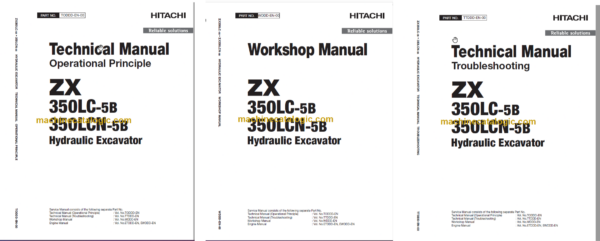 Hitachi ZX350LC-5B ZX350LCN-5B Technical and Workshop Manual