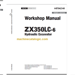 Hitachi ZX350LC-6 Technical and Workshop Manual