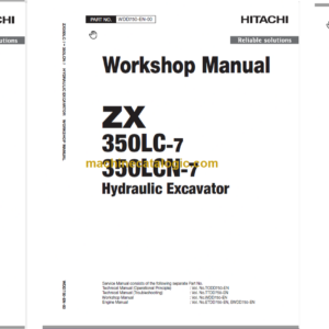 Hitachi ZX350LC-7 ZX350LCN-7 Technical and Workshop Manual