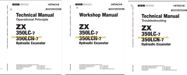 Hitachi ZX350LC-7 ZX350LCN-7 Technical and Workshop Manual