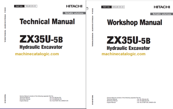 Hitachi ZX35U-5B Technicial and Workshop Manual