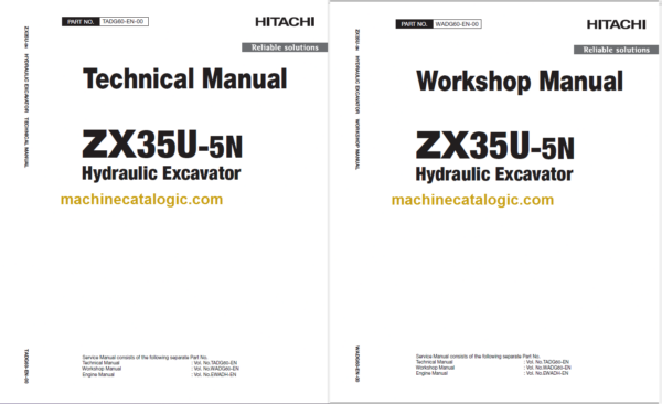 Hitachi ZX35U-5N Technicial and Workshop Manual