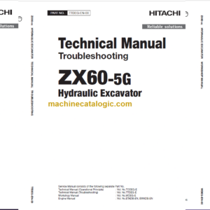 Hitachi ZX60-5G Technicial and Workshop Manual