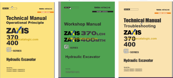 Hitachi ZX370LCH ZX400MTH GI Technical and Workshop Manual