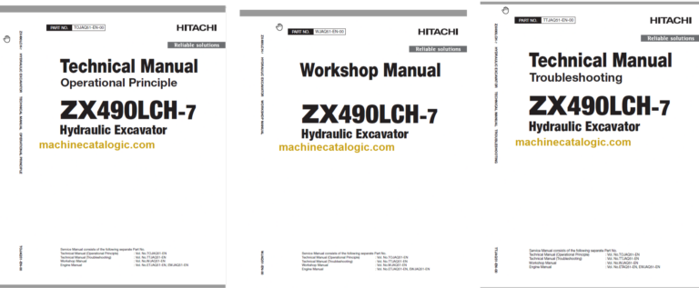 Hitachi ZX490LCH-7 Technical and Workshop Manual