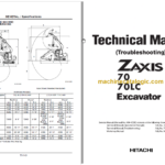 Hitachi ZX70 ZX70LC Technicial and Workshop Manual
