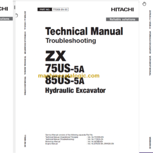 Hitachi ZX75US-5A ZX85US-5A Technicial and Workshop Manual