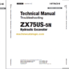 Hitachi ZX75US-5N Technicial and Workshop Manual