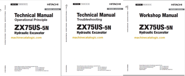 Hitachi ZX75US-5N Technicial and Workshop Manual