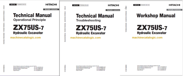 Hitachi ZX75US-7 Technicial and Workshop Manual