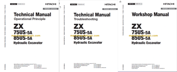 Hitachi ZX75US-5A ZX85US-5A Technicial and Workshop Manual