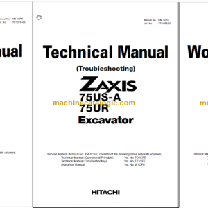 Hitachi ZX75US-A ZX75UR Technicial and Workshop Manual