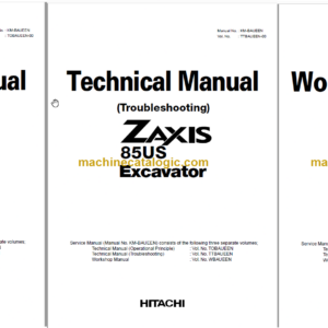 Hitachi ZX85US Technicial and Workshop Manual