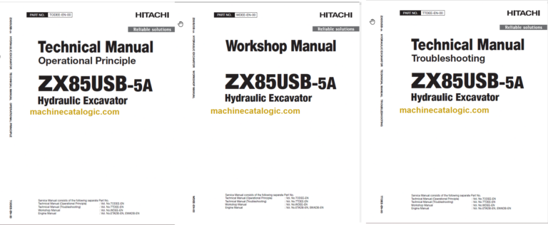 Hitachi ZX85USB-5A Technical and Workshop Manual