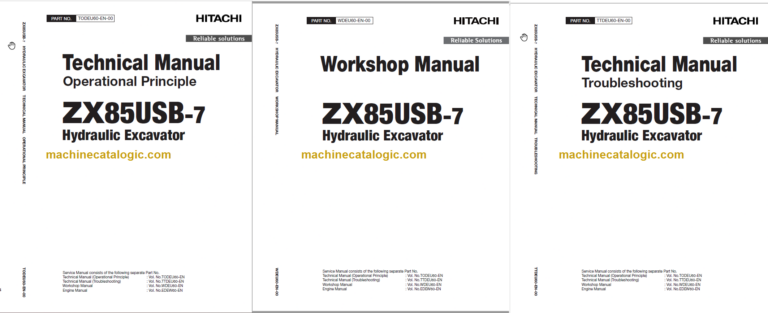 Hitachi ZX85USB-7 Technical and Workshop Manual