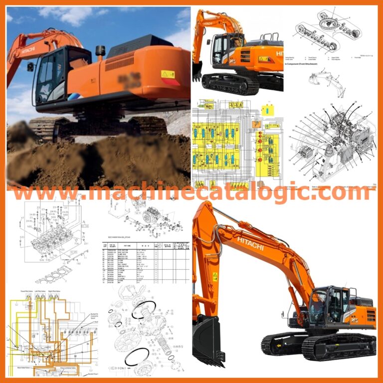 Hitachi Medium Excavator Service and Parts Manual Full PDF SET 2024