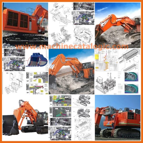 Hitachi 2024 Large Excavator & Mining Excavator Service Manual and Parts Catalog Full SET