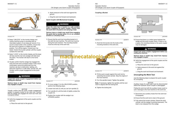 CAT 307.5 398CR 308.5 309CR and 310 Mini Hydraulic Excavators Operation and Maintenance Manual