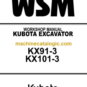 Kubota KX91-3 KX101-3 Code No.97899-60520 Workshop Manual