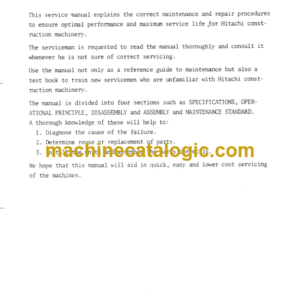 Hitachi UH103 Service Manual