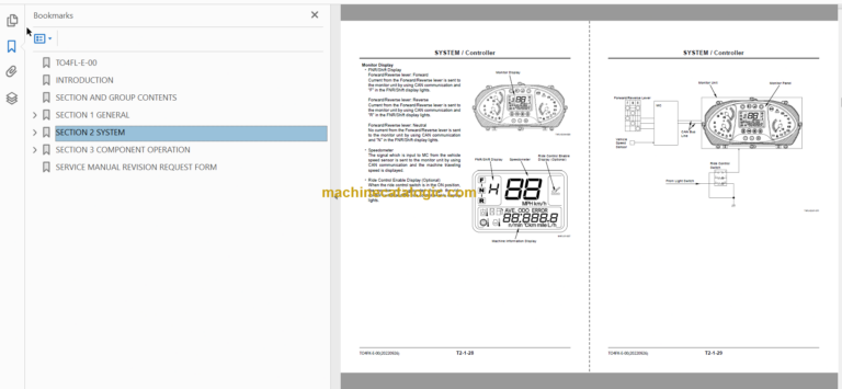 Hitachi ZW100-G ZW120-G Wheel Loader Technical and Workshop Manual
