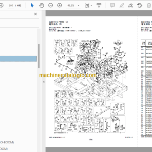 Hitachi ZX190W-6 Wheeled Excavator Parts Catalog & Equipment Components Parts Catalog