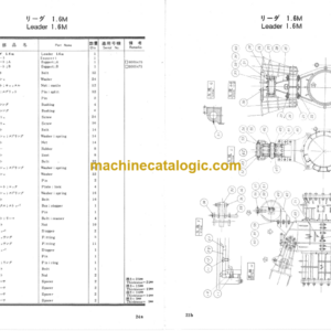 Hitachi PD90-60R-2 Leader Rotating Type Pile Driver Parts Catalog